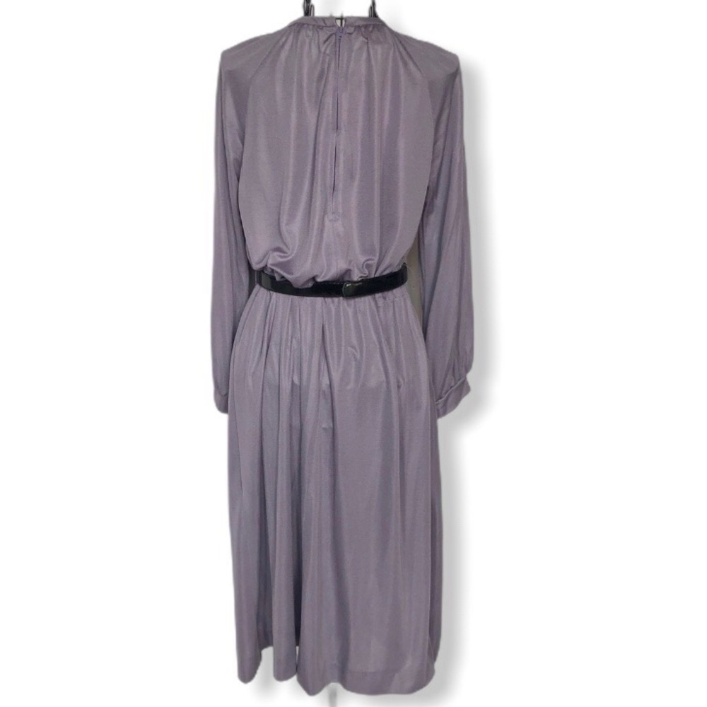 Vintage Newton Centre Lilac Blouson Dress Size Medium - Picture 8 of 14